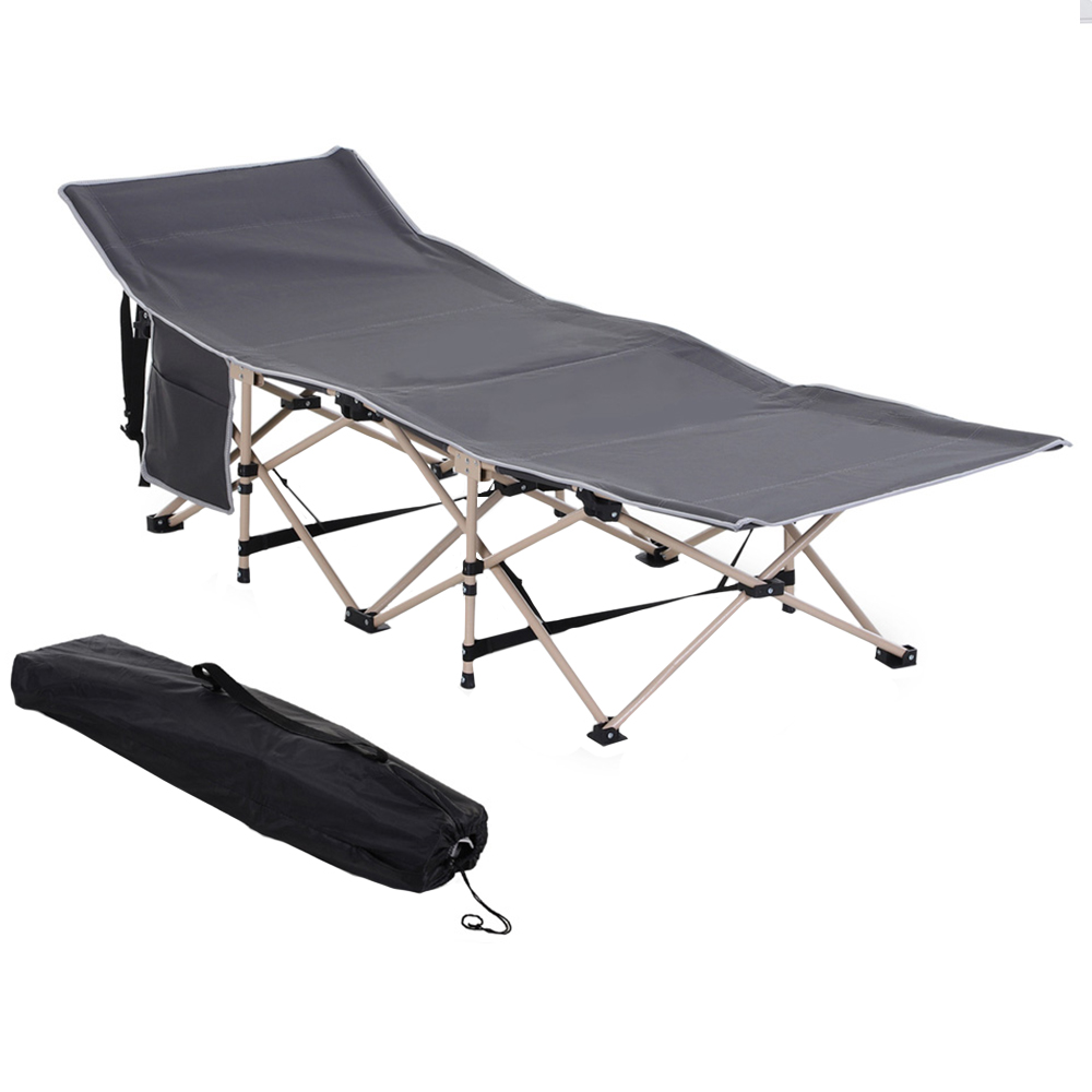 Outsunny Single Grey Outdoor Camping Bed Image 1