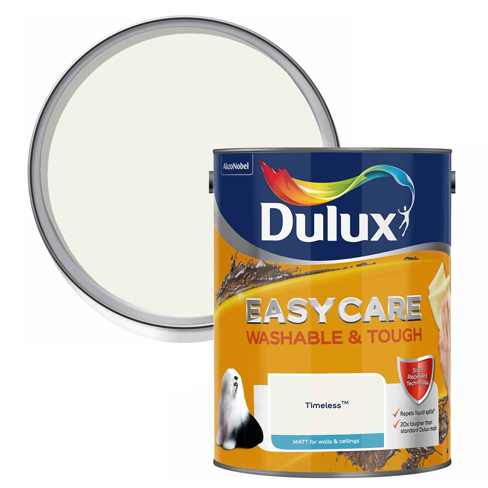 Dulux Easycare Washable & Tough Timeless Matt Emulsion Paint 5L Image 1