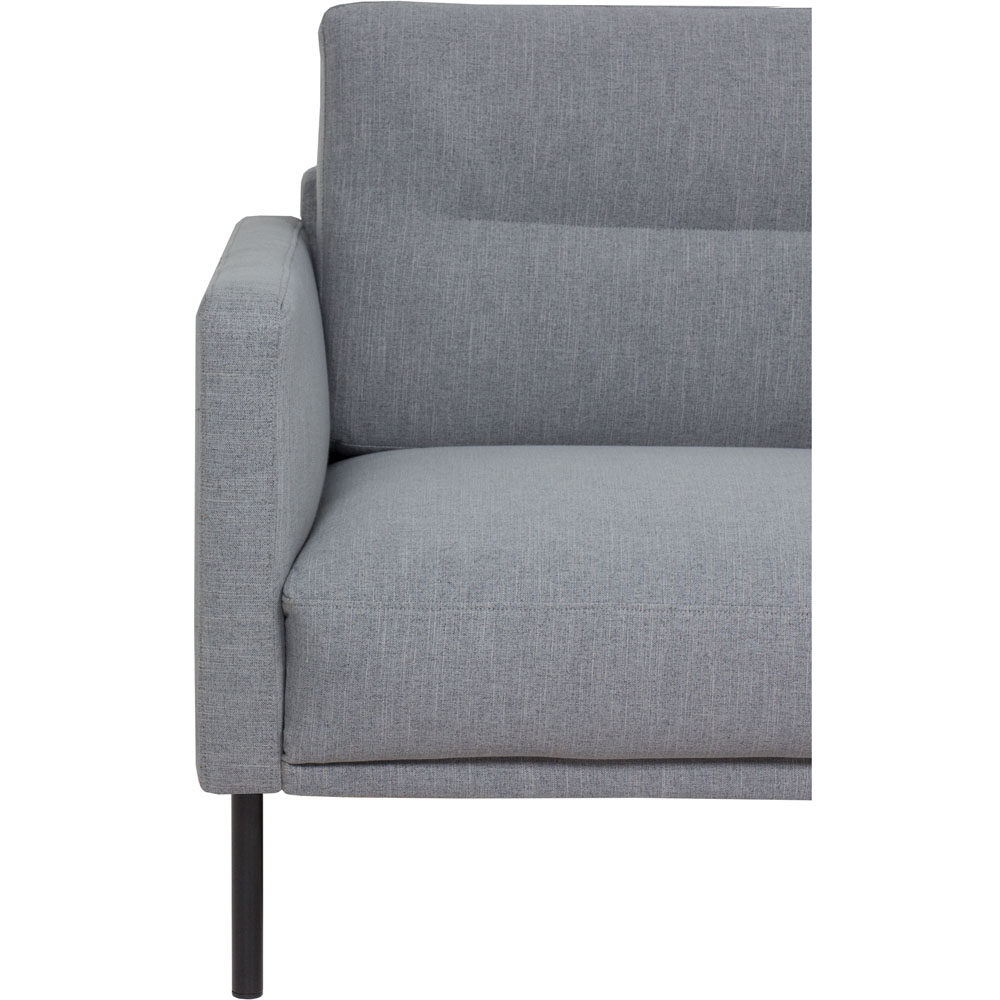 Florence Larvik 2.5 Seater Grey Sofa with Black Legs Image 6