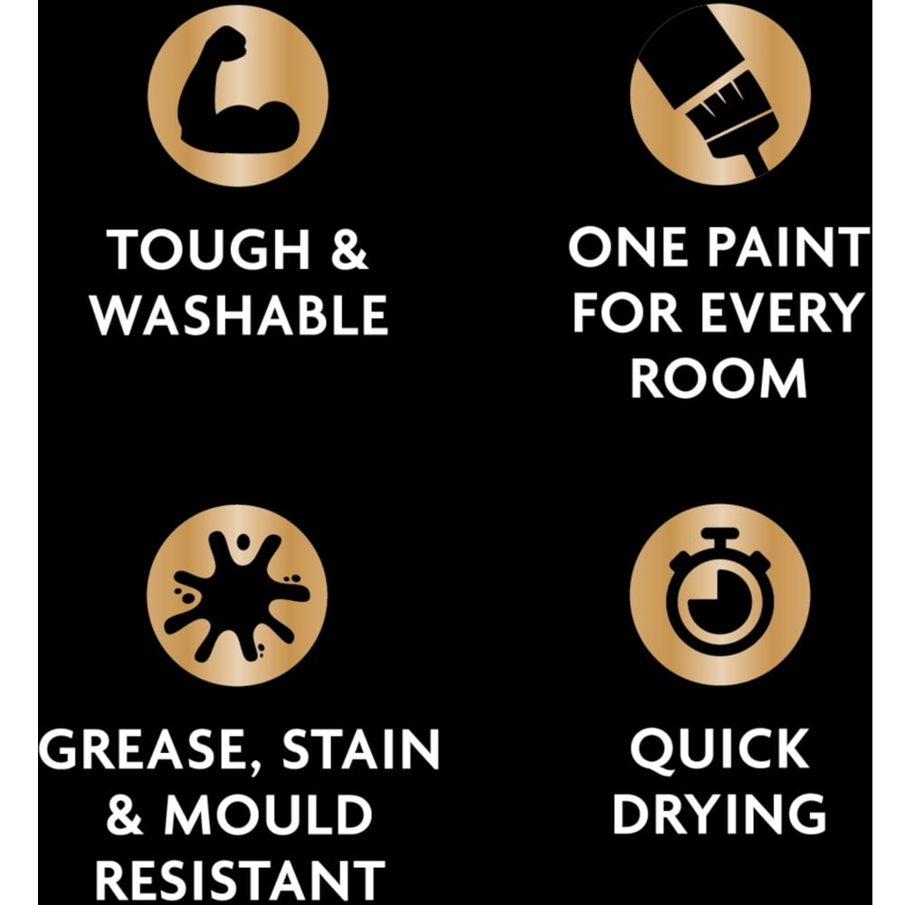 Ronseal One Coat Everywhere Winter Frost Matt Interior Paint 2.5L Image 6
