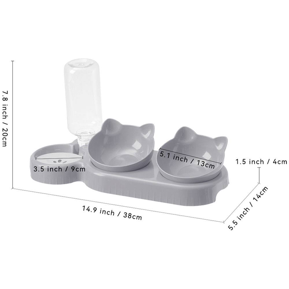 H&O Direct 3 in 1 Pet Bowl Set Image 6