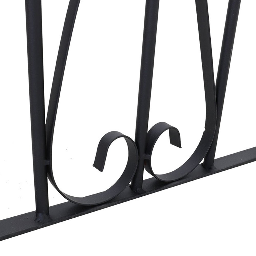 Living and Home 3ft Black Modern Arched Top Metal Outdoor Garden Swing Gate 104 x 85cm Image 5
