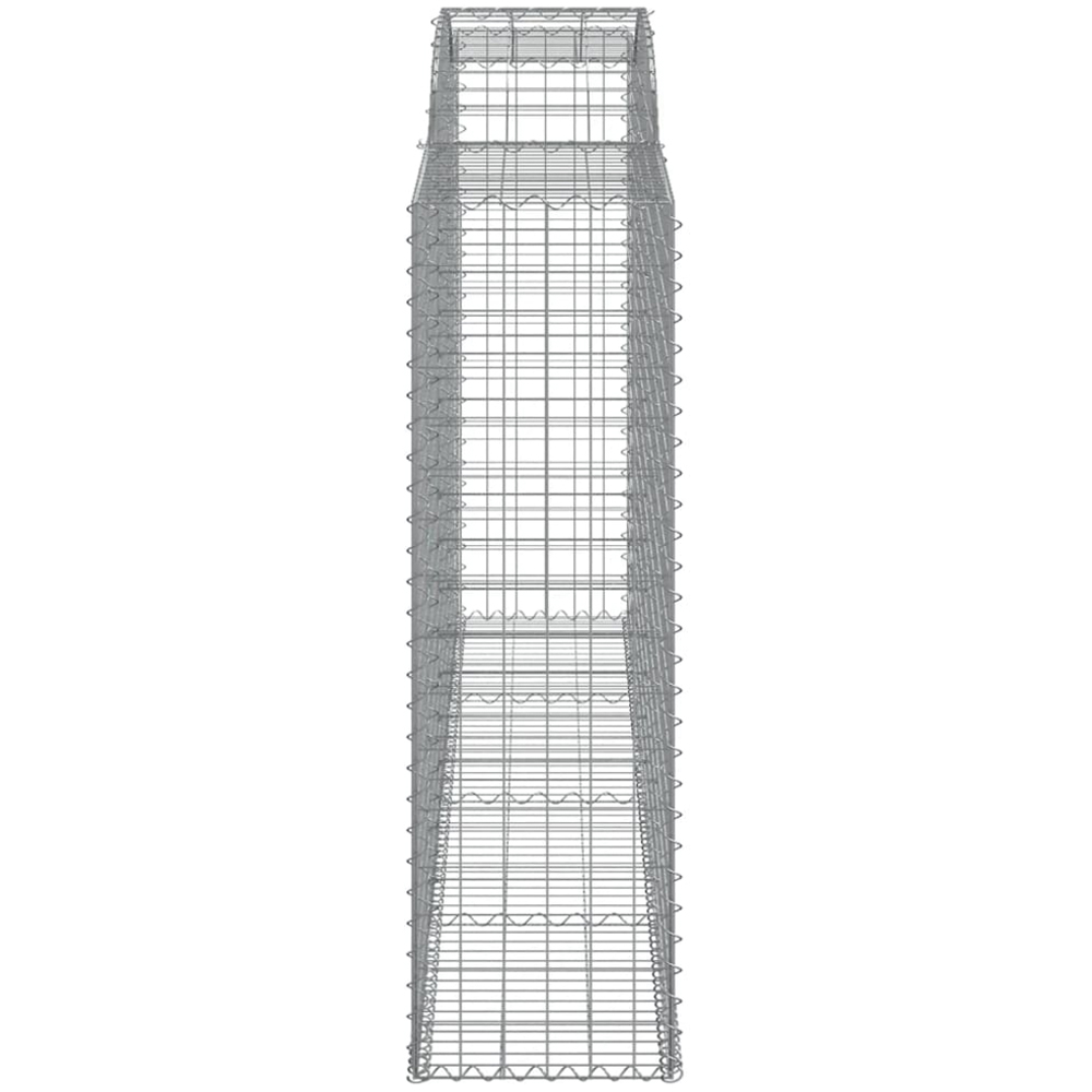 vidaXL Silver Galvanised Iron Gabion Basket 300 x 50 x 160/180cm 8 Pack Image 3