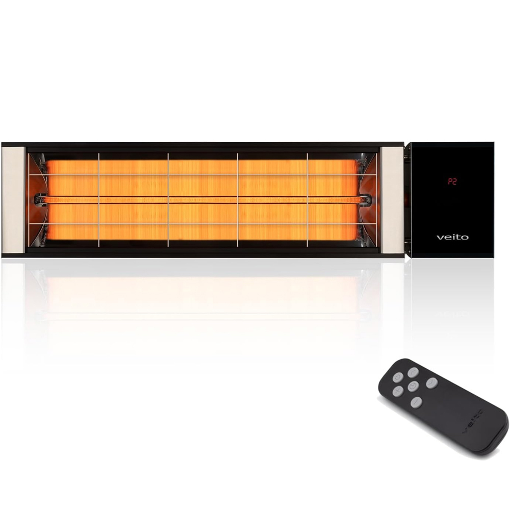 Veito Nevada-R2425 Wall and Ceiling Mounted Outdoor Patio Infrared Heater 2500W Image 3