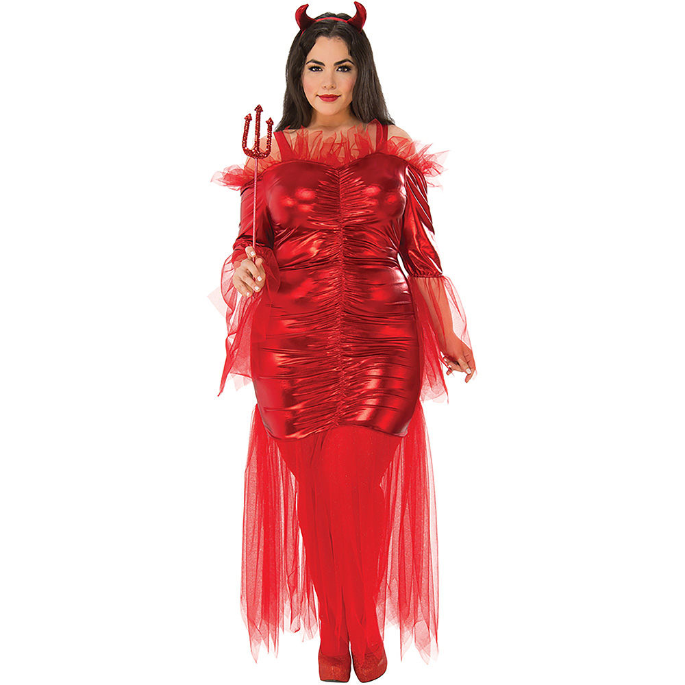 Rubies Adult Women's Red Devil Halloween Costume Medium Image 6
