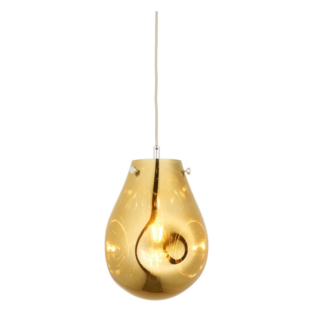 Merano Perugia Small Metallic Glass Gold Pendant Ceiling Lamp Image 3