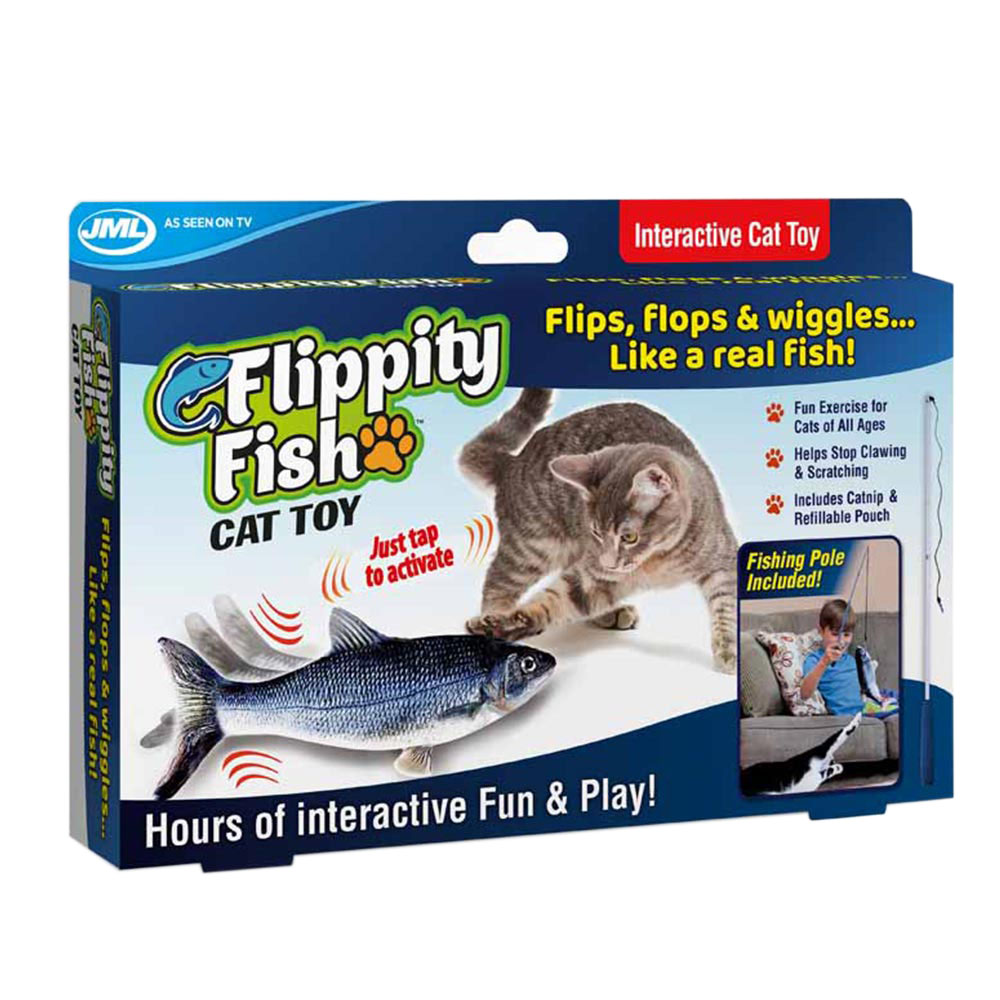 JML Flippity Fish Pet Toy Image 1
