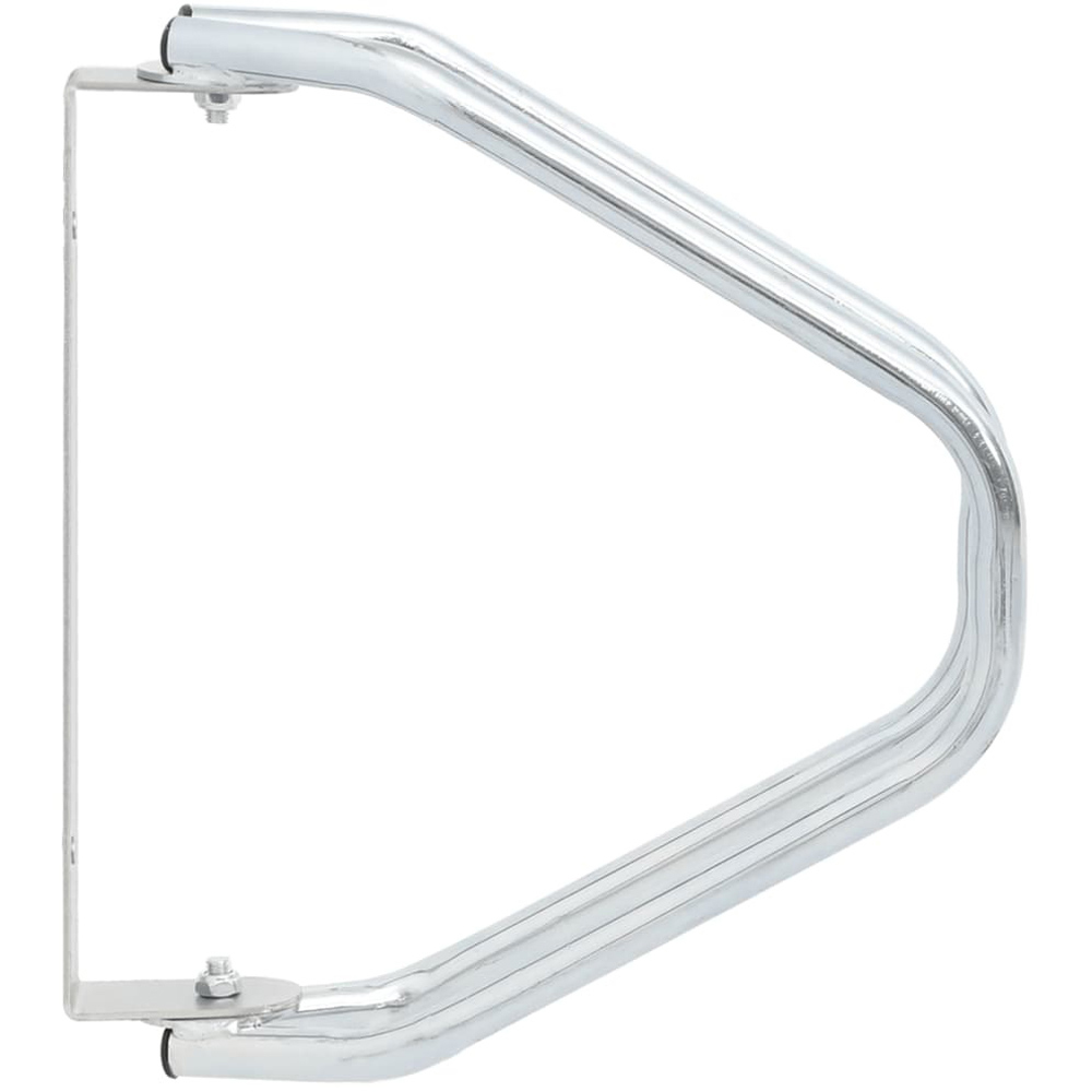 Walplus Galvanised Steel Wall Mounted Bicycle Stand 2 Pack Image 3