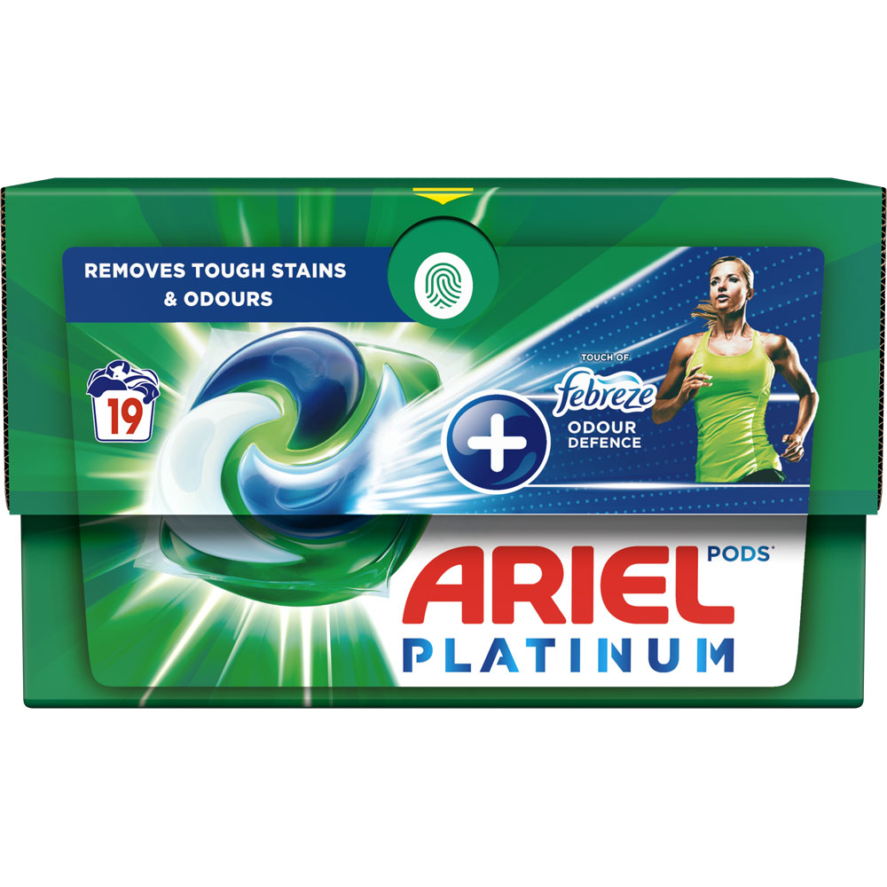 Ariel Febreze Platinum Pods Washing Capsules 19 Washes Wilko