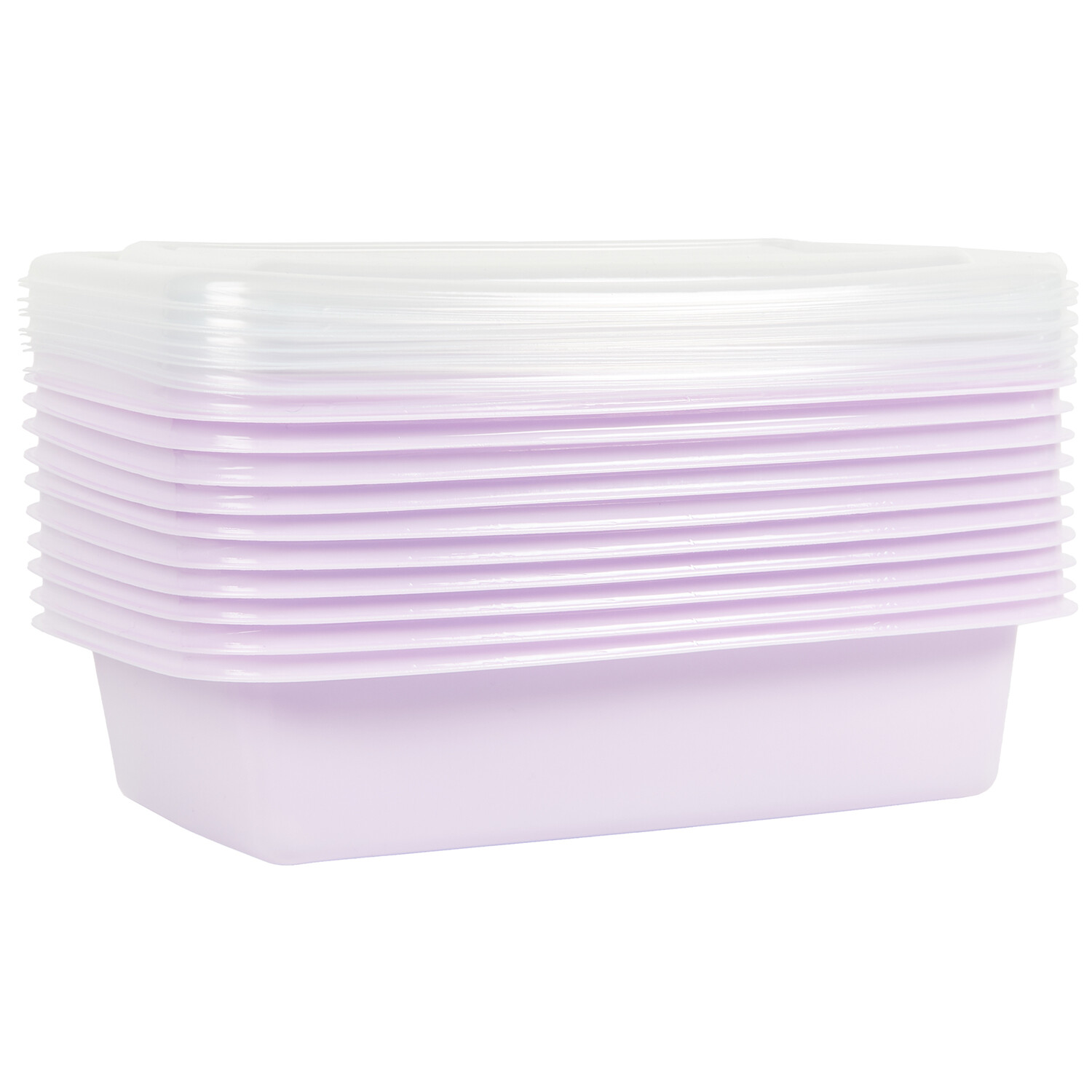 Pack of 10 Food Preparation Containers - Sage or Lilac Image 2