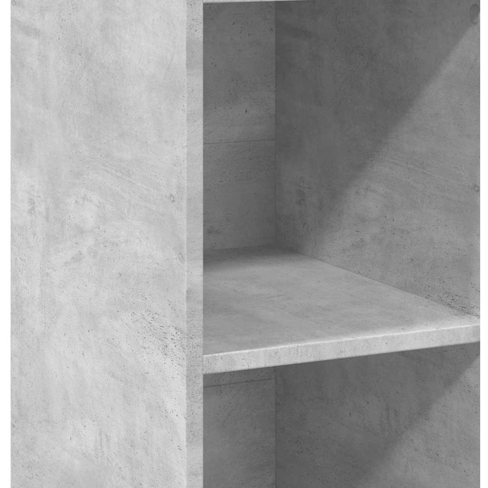 vidaXL 3 Open Shelf Grey Sonoma Highboard Image 7