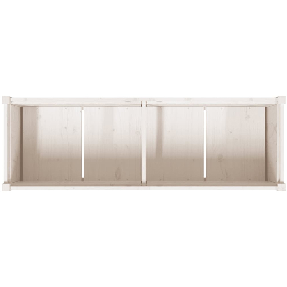 vidaXL White Pine Wood Raised Garden Bed 70 x 150 x 50cm Image 6