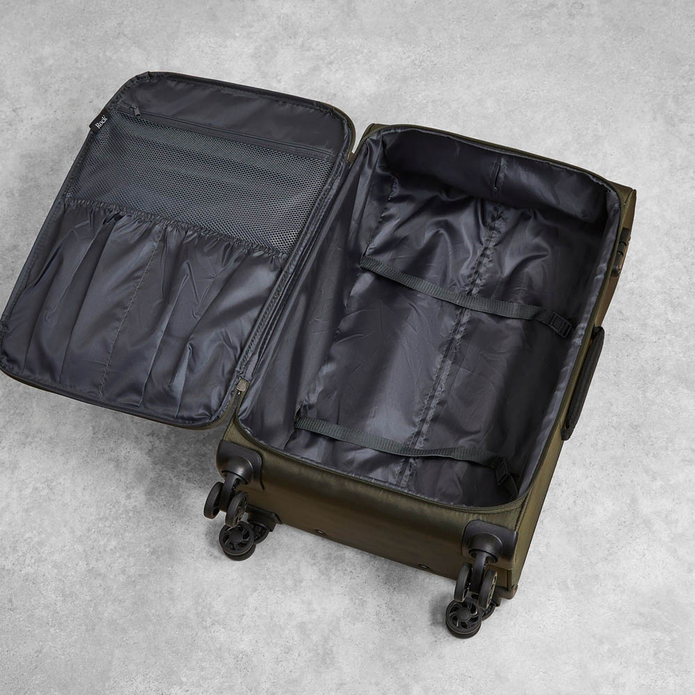 Rock Luggage Paris Large Green Softshell Suitcase Image 4