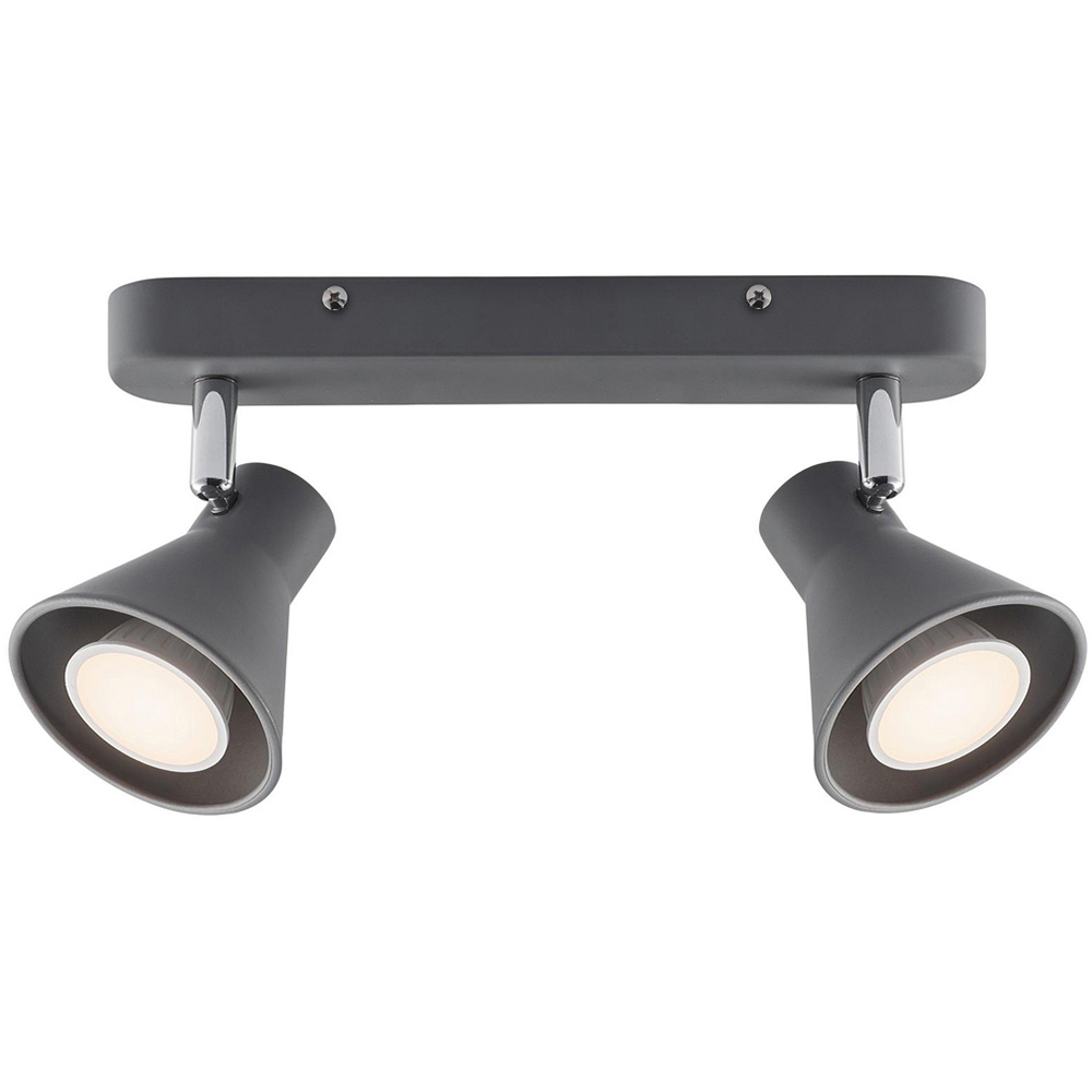 Nordlux Eik GU10 Light Grey 2 Spot Light Image 1
