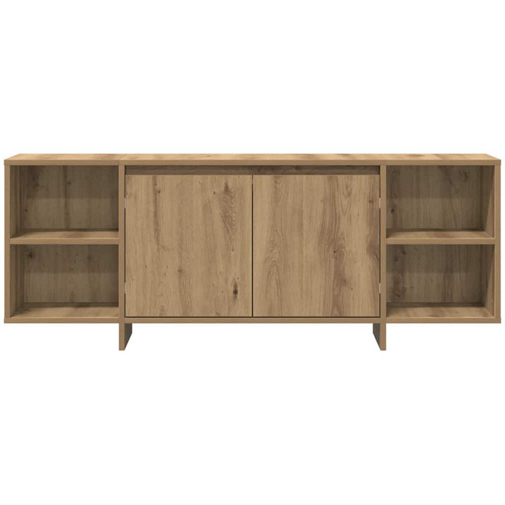vidaXL 2 Door 4 Shelf Artisan Oak TV Cabinet Image 5