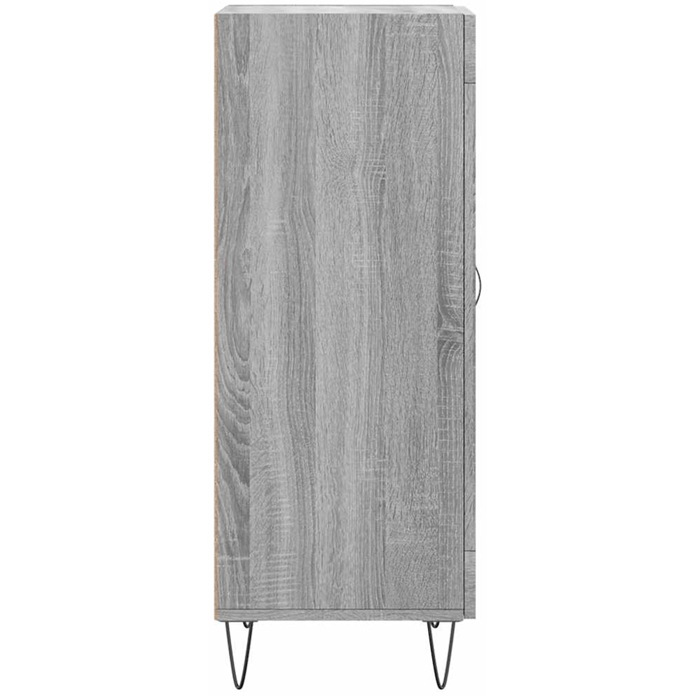 vidaXL Single Door Grey Sonoma Wooden Sideboard Image 7