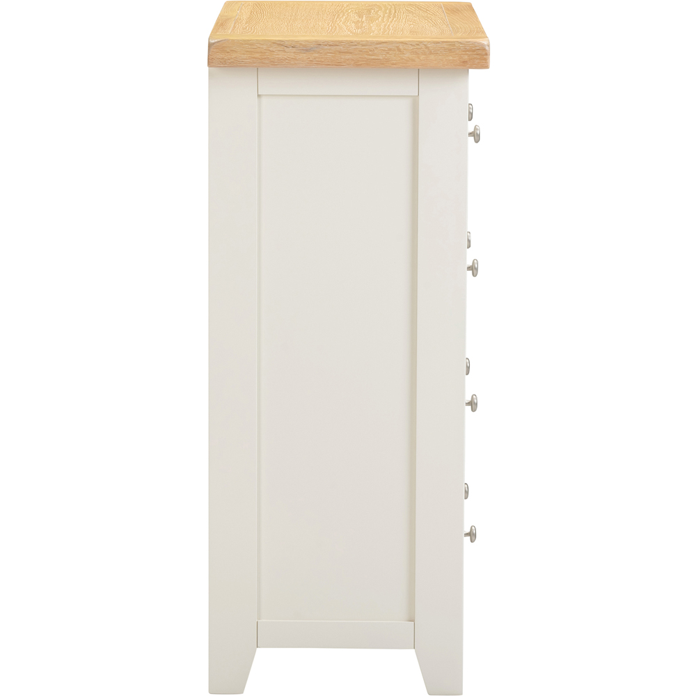 Seconique Windsor 5 Drawer Ivory and Oak Storage Chest Image 5