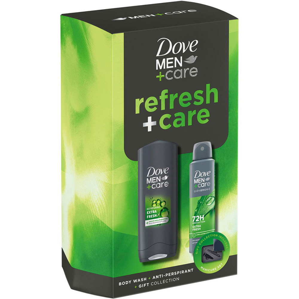Dove Men+Care Refresh Citrus and Cedarwood Scent Bodywash Bodyspray and Manicure Gift Set 2 Pack Image 4