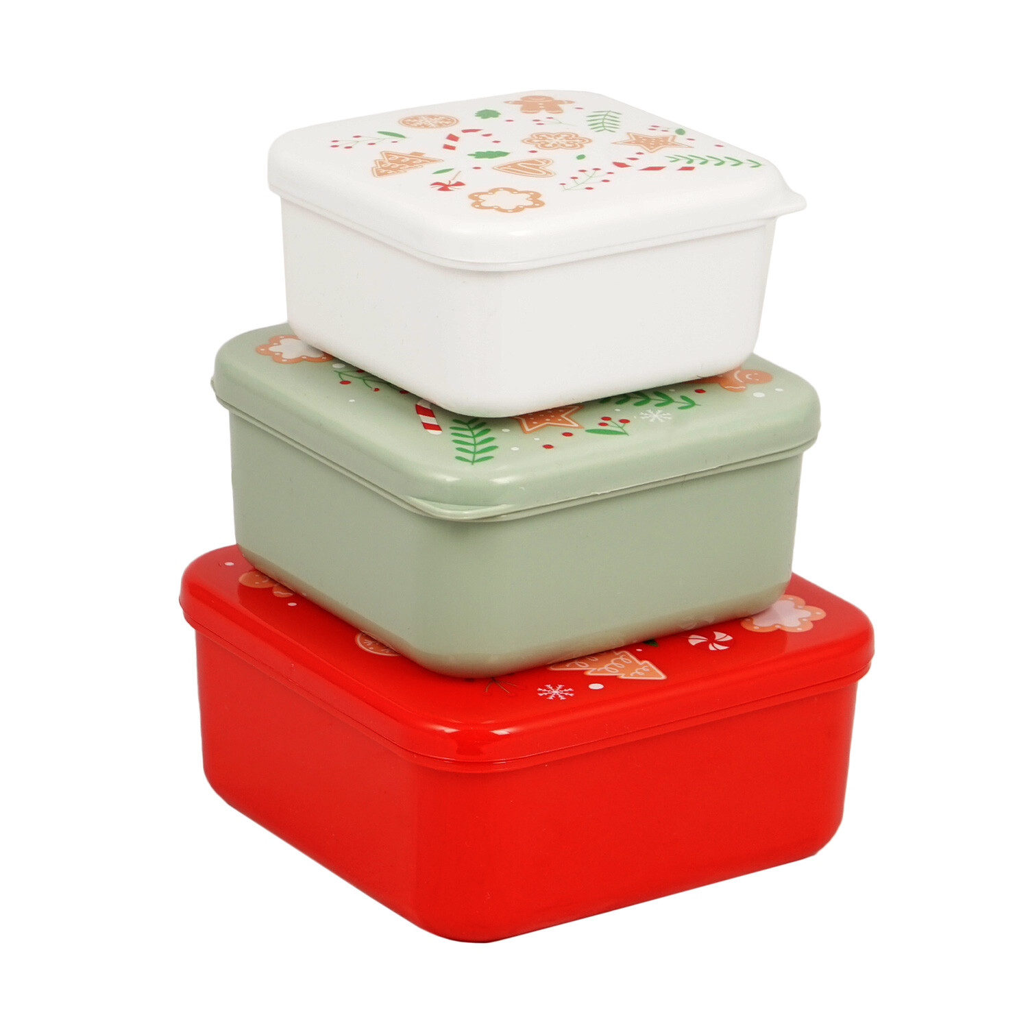 Pack of 3 Christmas Snack Boxes Image 1