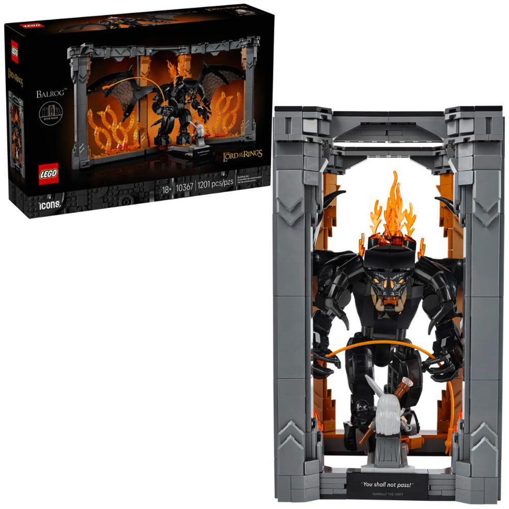 LEGO Icons 10367 The Lord of the Rings Balrog Book Nook Set Image 2
