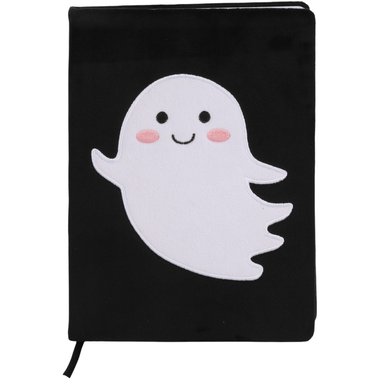 Fluffy Ghost Notebook Black Image 1