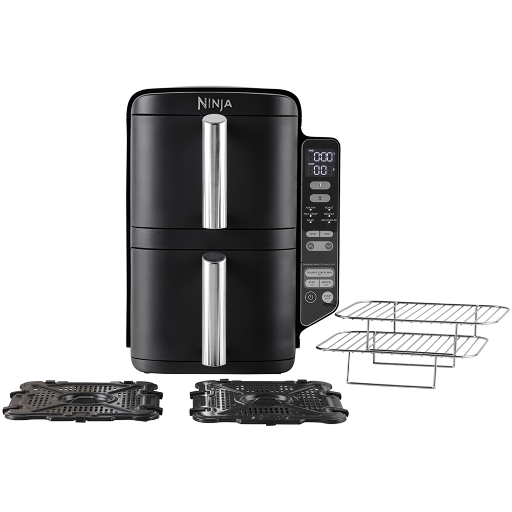 Ninja SL300UK Black Double Stack 7.6L Air Fryer Image 4