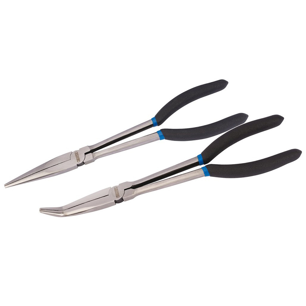 Draper 2 Piece Long Reach Long Nose Pliers Set Wilko