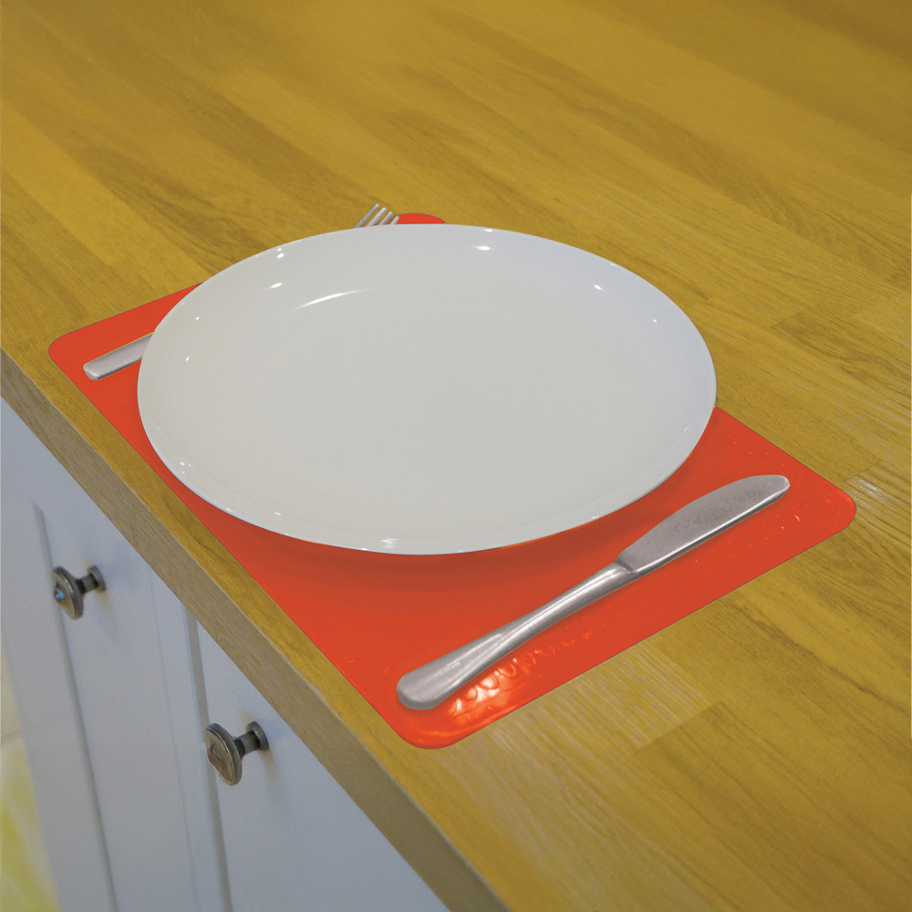 Aidapt Red Anti Slip Silicone Table Mat 25 x 18cm Image 2