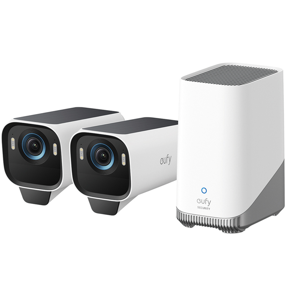 Eufy S3 Pro 2 Black Plus White CCTV Camera Kit Image 1