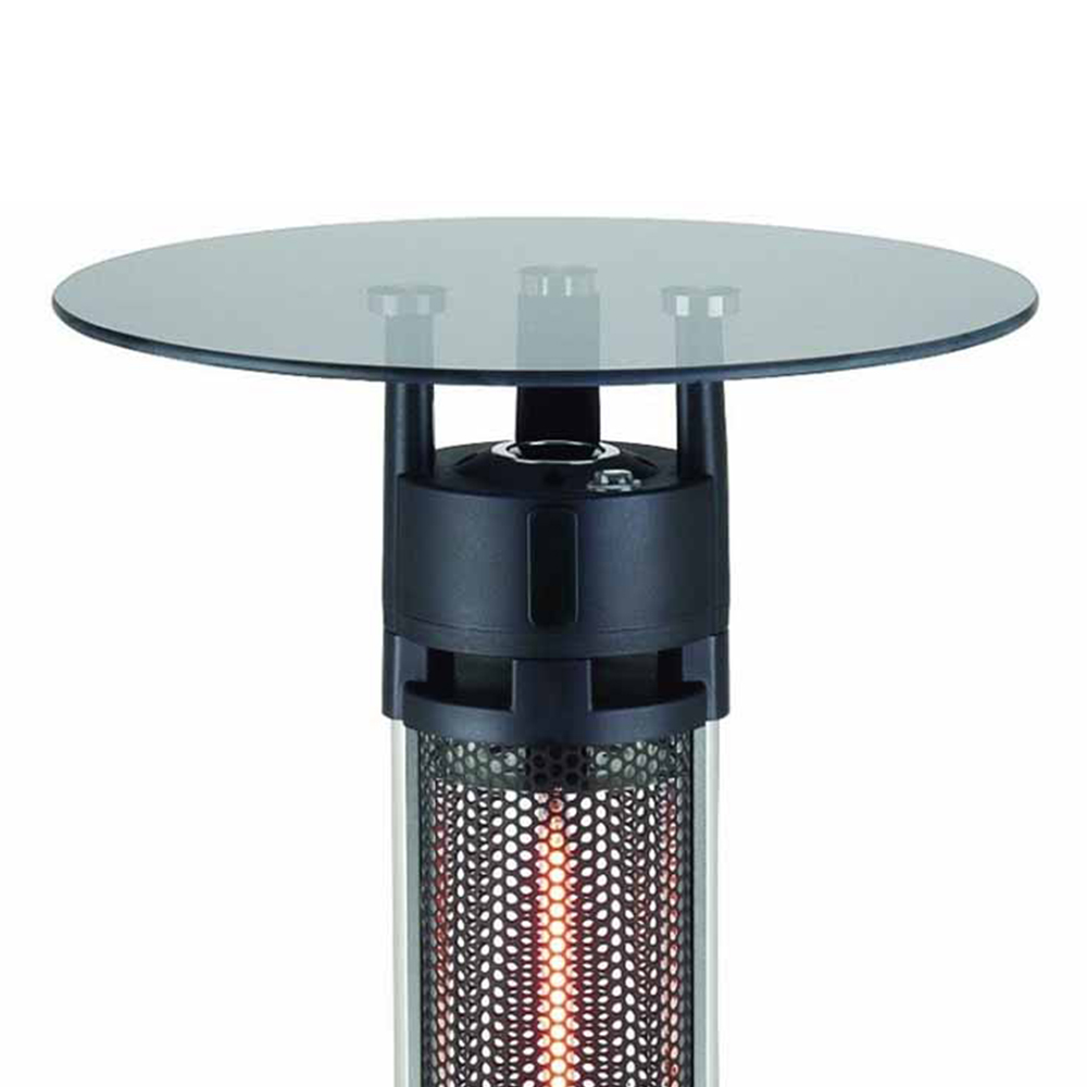 Tepro Monterey 1.2kW Glass Table Patio Heater Wilko