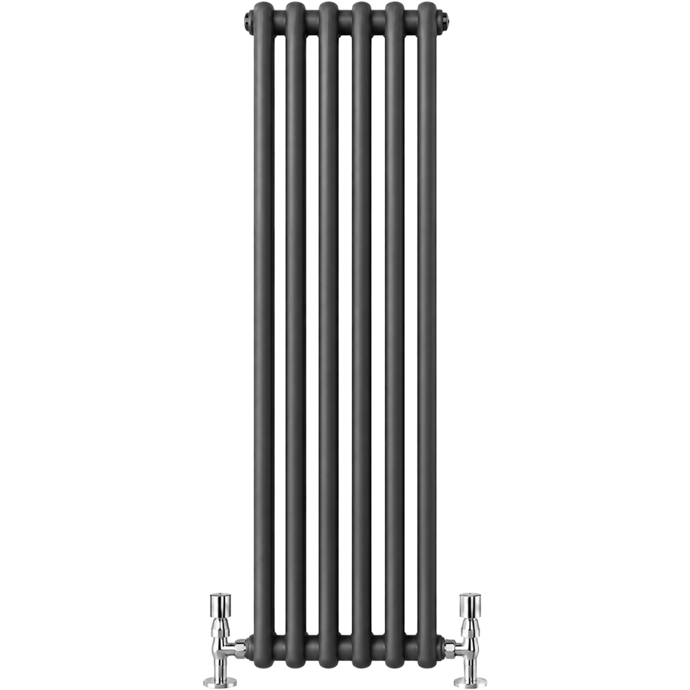 Go Bathrooms Uxbridge Anthracite Vertical Traditional Colosseum Radiator 1800 x 290mm Image 1