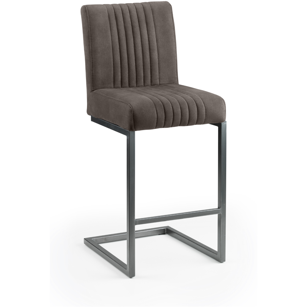 Julian Bowen Brooklyn Charcoal Grey Bar Stool Set of 2 Image 3
