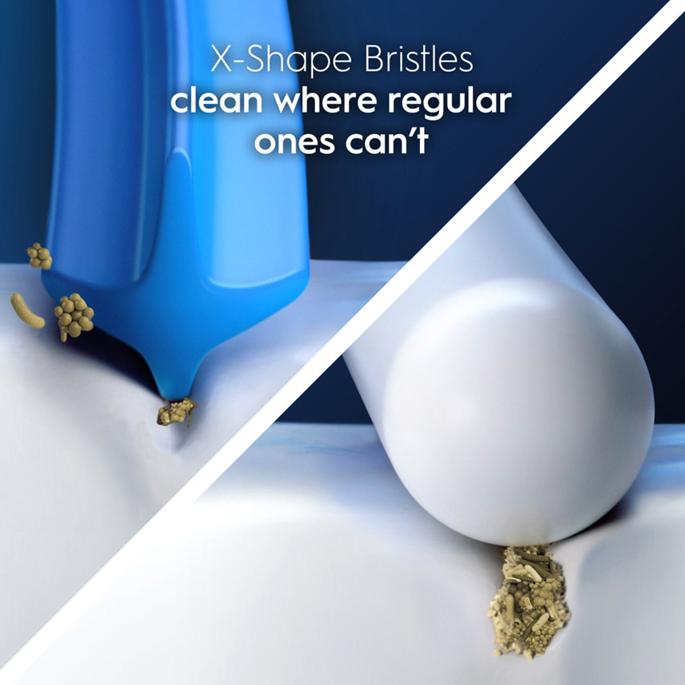 Oral-B Cross Action White X-Filaments Replacement Head 8 Pack Image 3