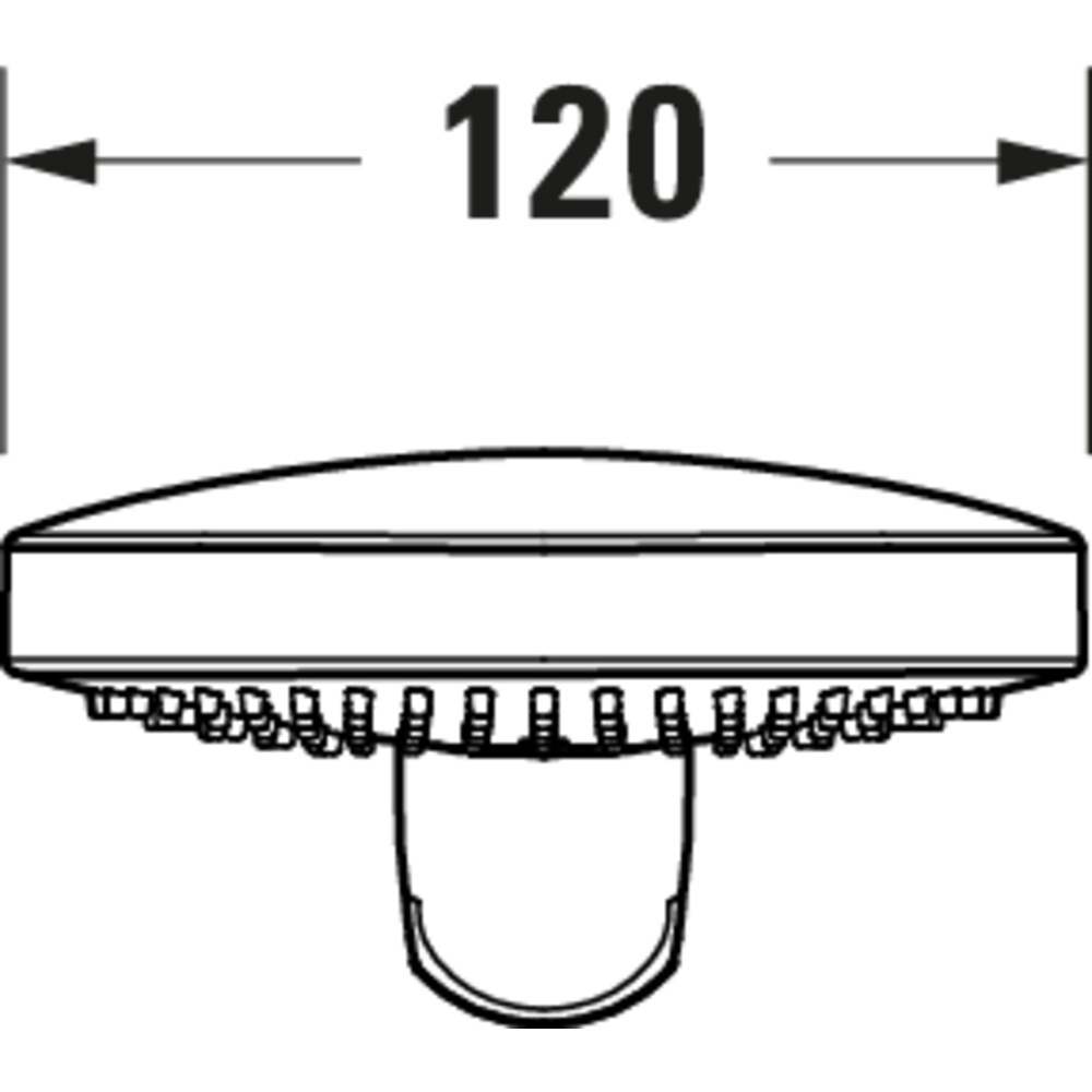 Duravit D120 Black 3 Jet Spray Function Click Hand Shower Image 8