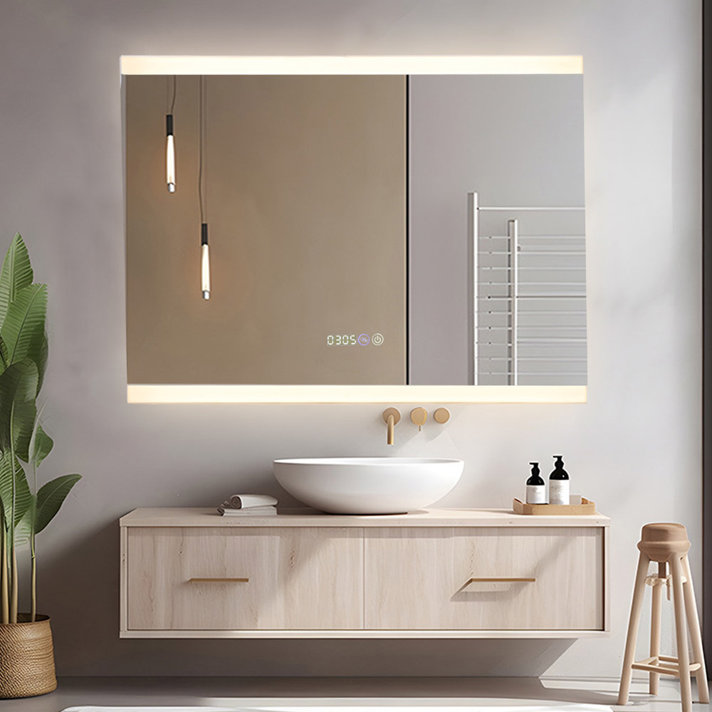 Living and Home White 2 Sided LED Vanity Mirror Image 5