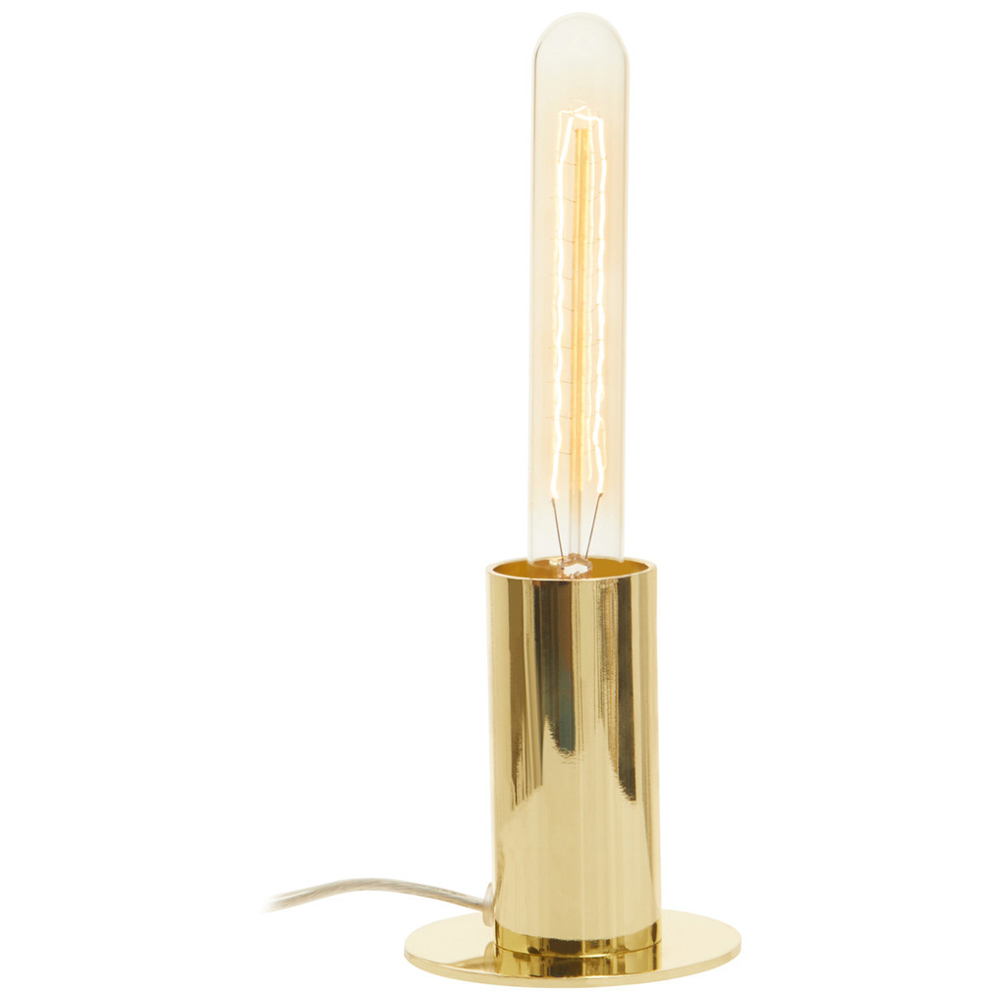 Premier Housewares Brass Finish Table Lamp Image 1
