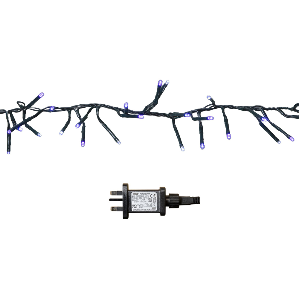 Samuel Alexander 1440 Blue and White LED Christmas Cluster Light 18.5m Image 2