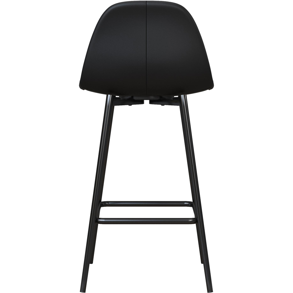 Dorel Calvin Black Upholstered Counter Stool Image 4