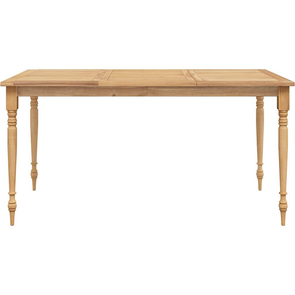 vidaXL Brown Teak Wood Rectangular Foldable Bar Table 105 x 90 x 65cm Image 3