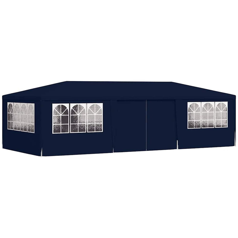 vidaXL 4 x 9m Blue Party Tent with Sidewalls Image 3