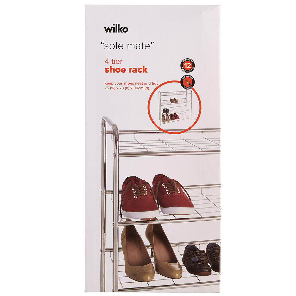 Wilko 4 Tier Shoe Rack Image 6