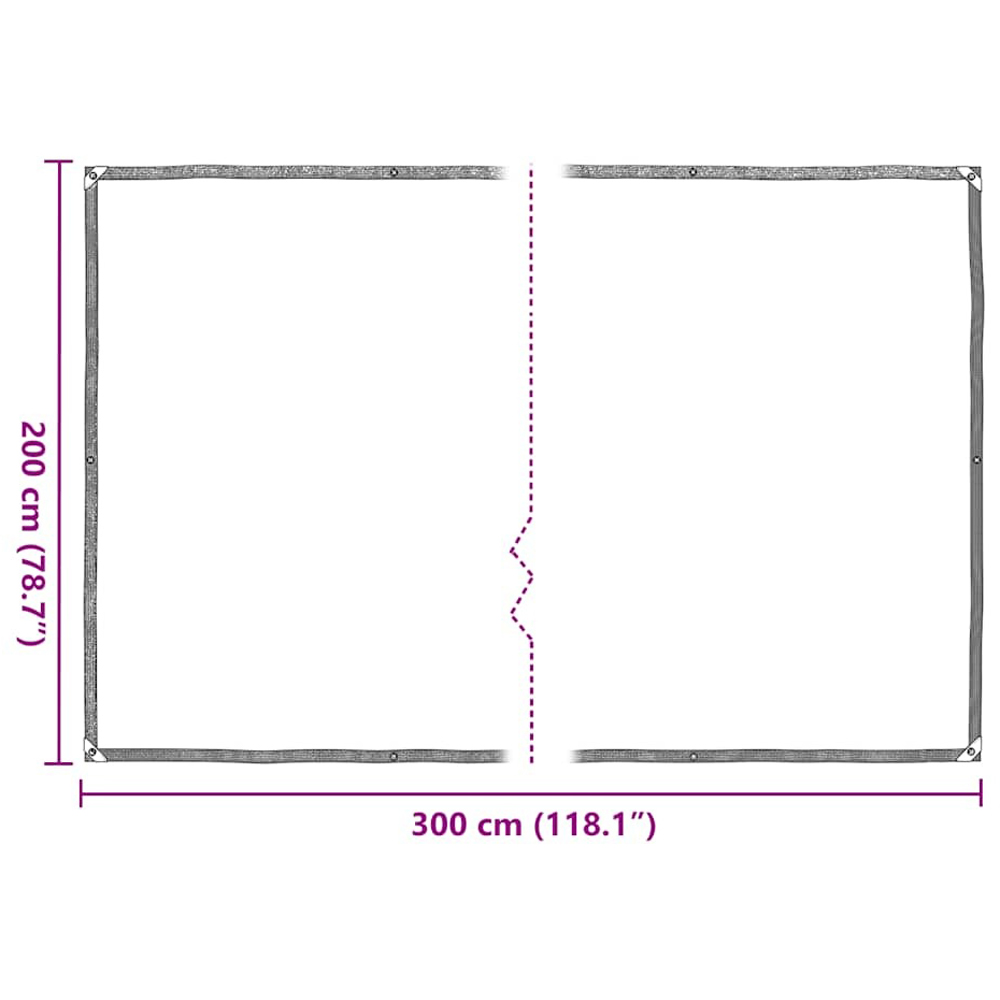 Walplus Clear Tarpaulin with Eyelets 2 x 3m Image 9