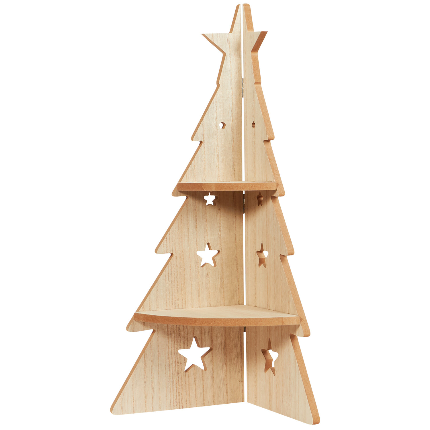 Natural Wooden Tree Shelf - Natural Image 5