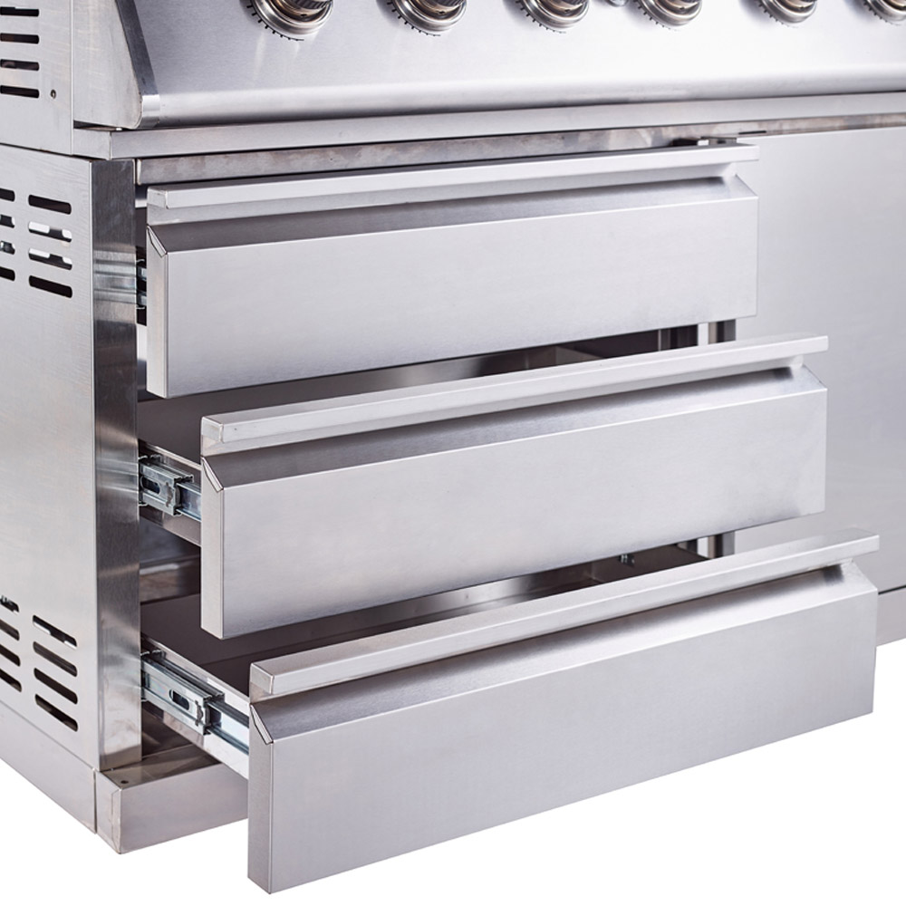 Outback Signature II 4 Burner Hybrid Gas Barbecue with Side Burner and Multi Cooking Surface Image 3