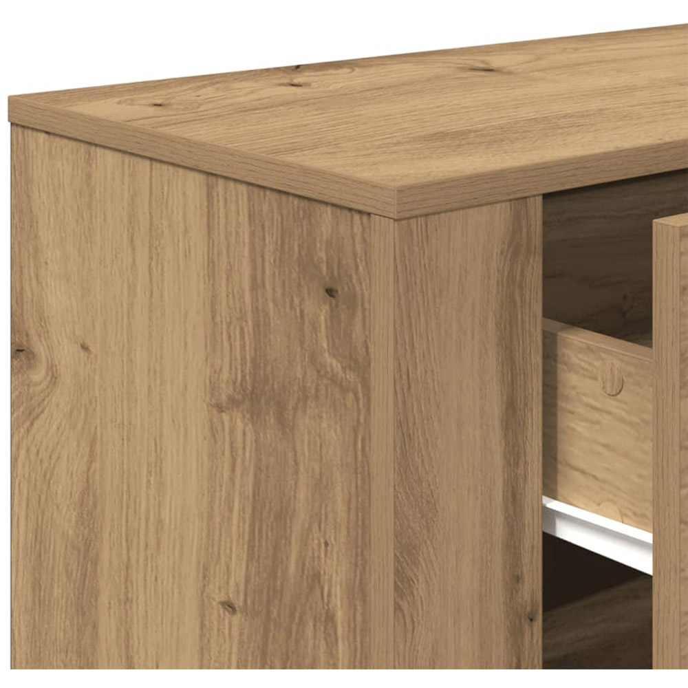 vidaXL 3 Drawer Artisan Oak Large Sideboard Image 8