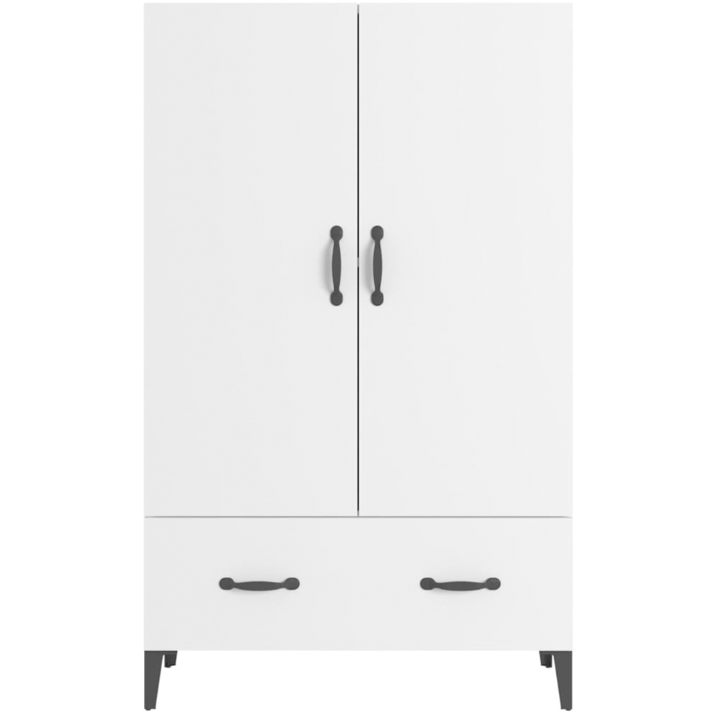 vidaXL 2 Door Single Drawer White Highboard Image 3
