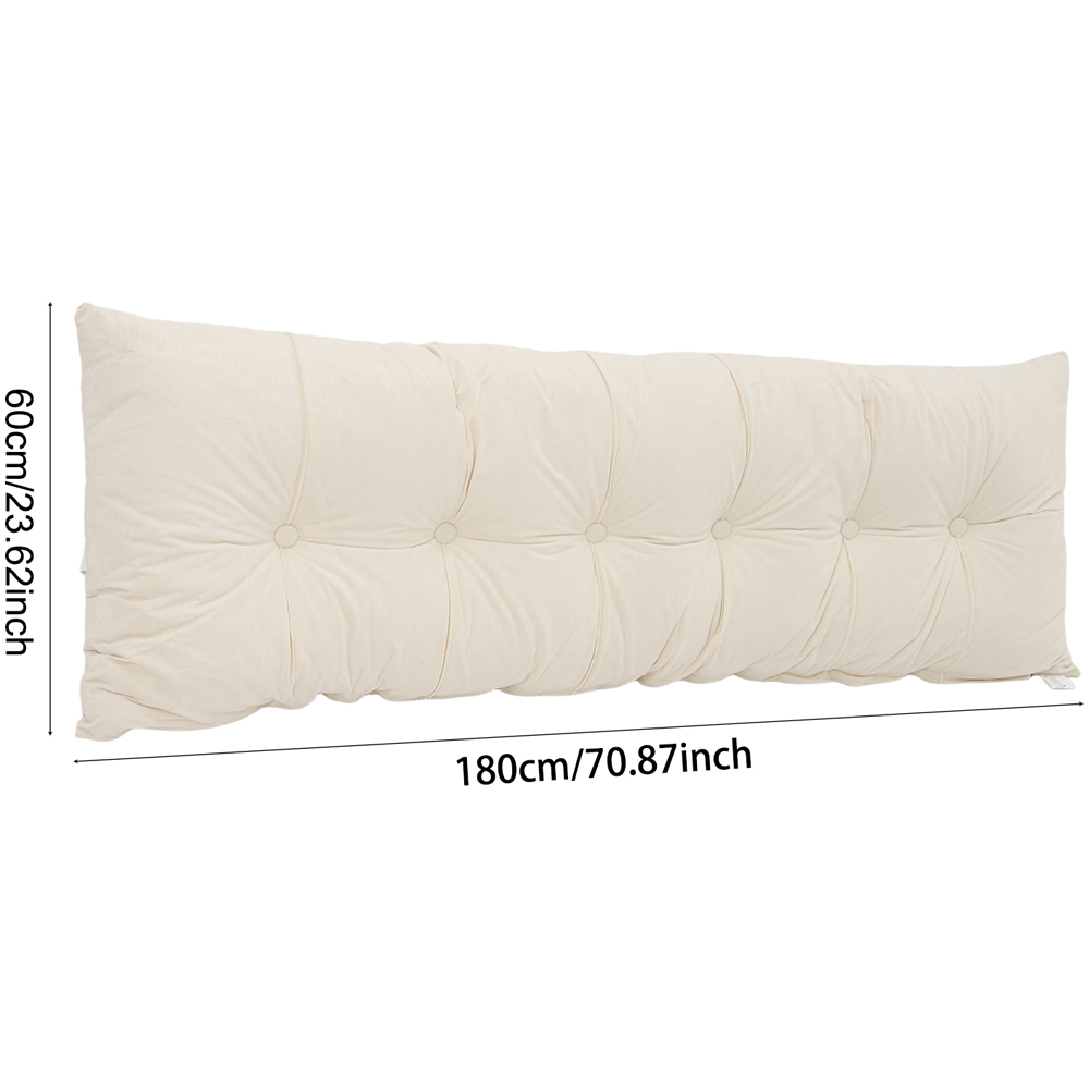 Living and Home Beige Chenille Headboard Pillow 60 x 180cm Image 8
