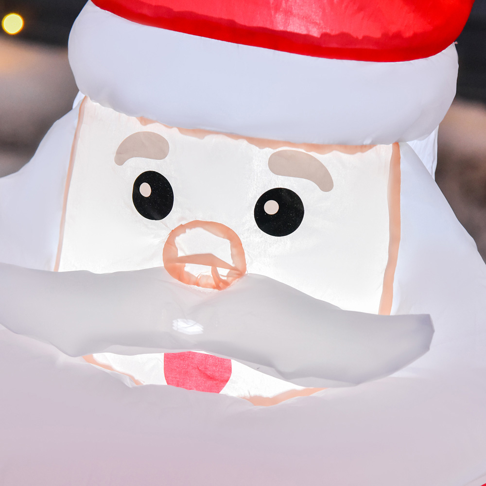 Everglow LED Inflatable Christmas Santa Claus with Gifts Decoration 3.9ft Image 5