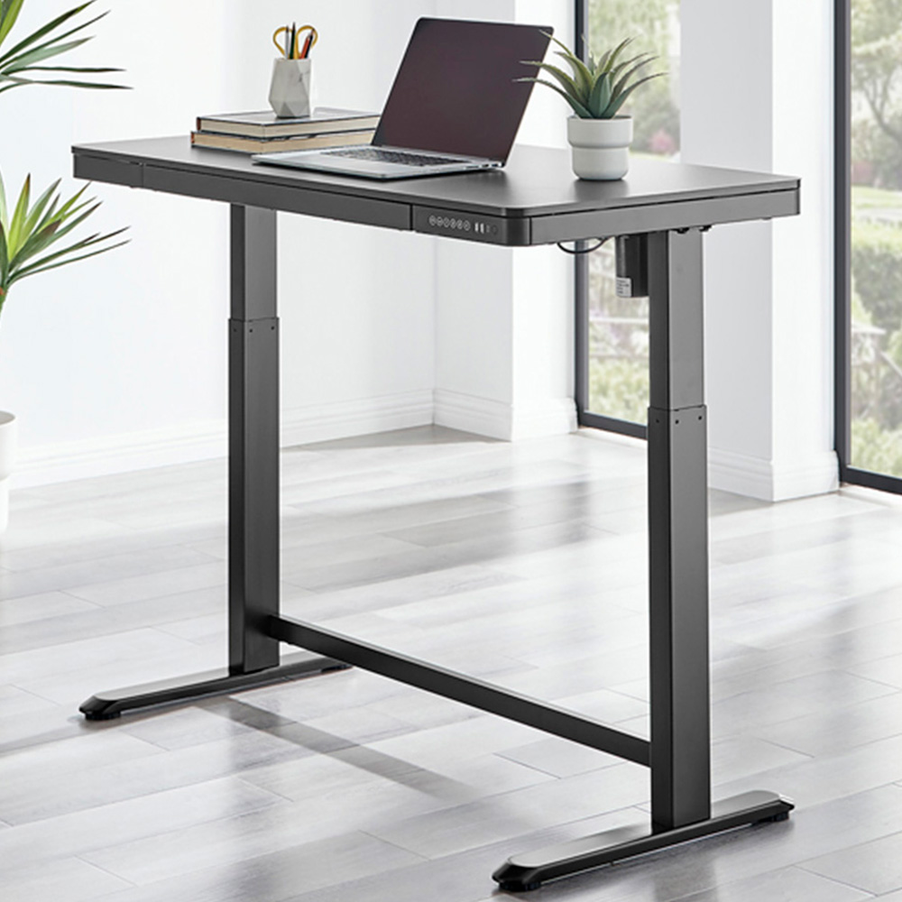 Furniturebox Scout Black Electric Height Adjustable Desk for