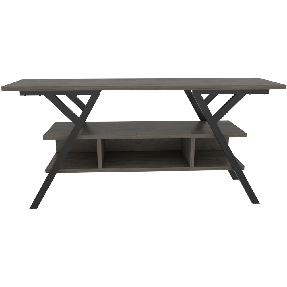 Decorotika Minerva 4 Shelf Black Wenge TV Stand for 55 inch TV Image 3